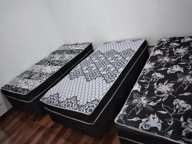 Cama box solteiro molas ensacadas direto da fabrica<br><br>