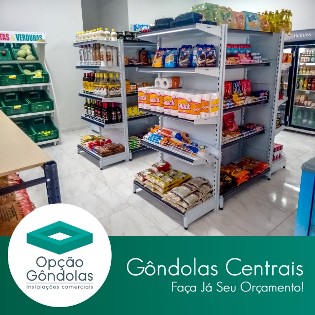 Gôndolas Centrais | Prateleiras Novas - Foto 3
