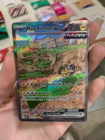 Cartinha de Pokemon Rara / Mãos férreas - Hobbies e coleções