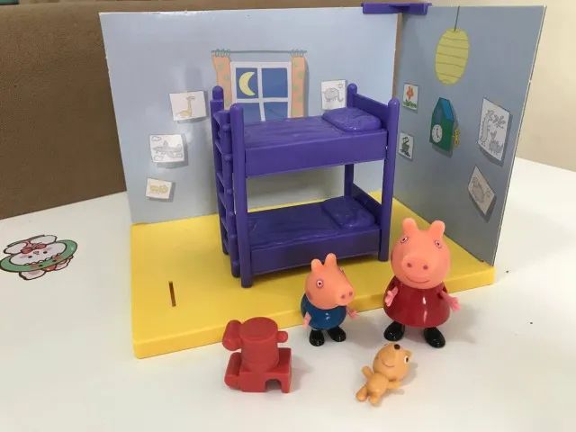 Playset da Peppa Cama/Beliche + Personagens Peppa e George - Foto 2