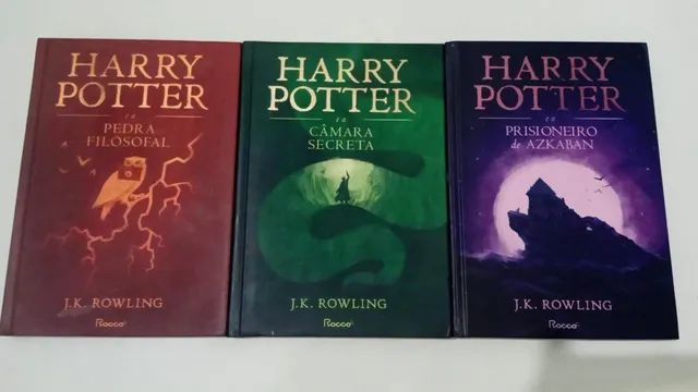 Kit Livros Harry Potter capa dura volume 1,2,3 