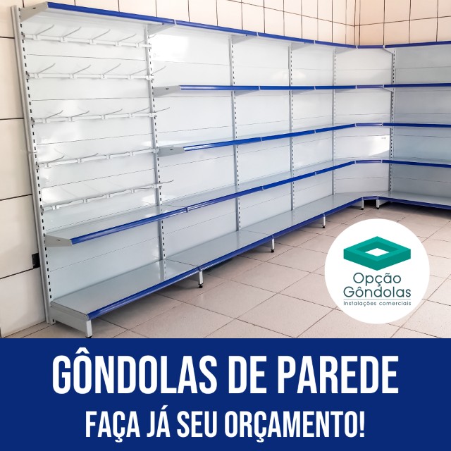 Gôndolas de Parede | Prateleiras Novas - Foto 3