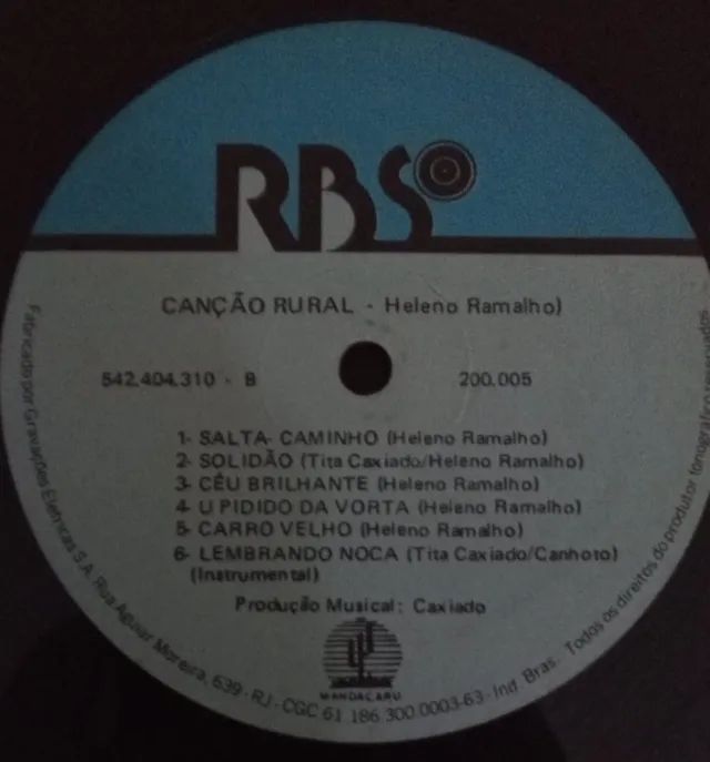 LP-Disco vinil-Heleno Ramalho-Cancao Rural-Ano 1992-Com Encarte - Foto 3