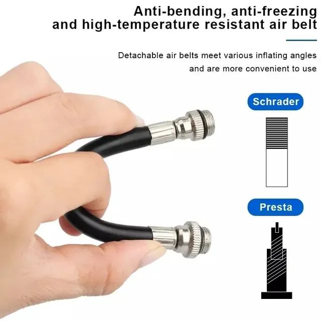 Bomba de ar bicicleta bike portátil até 100 PSI - Foto 3