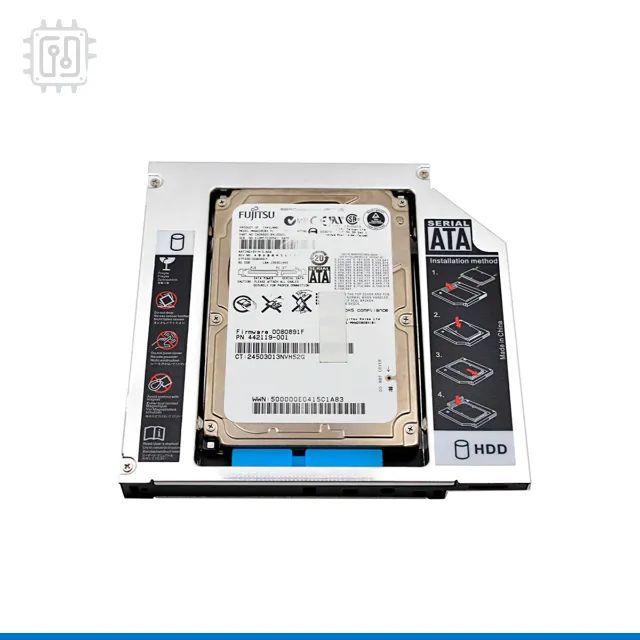 Adaptador Dvd Para Hd Ssd Notebook Drive Caddy 12,7mm Sata - Foto 5