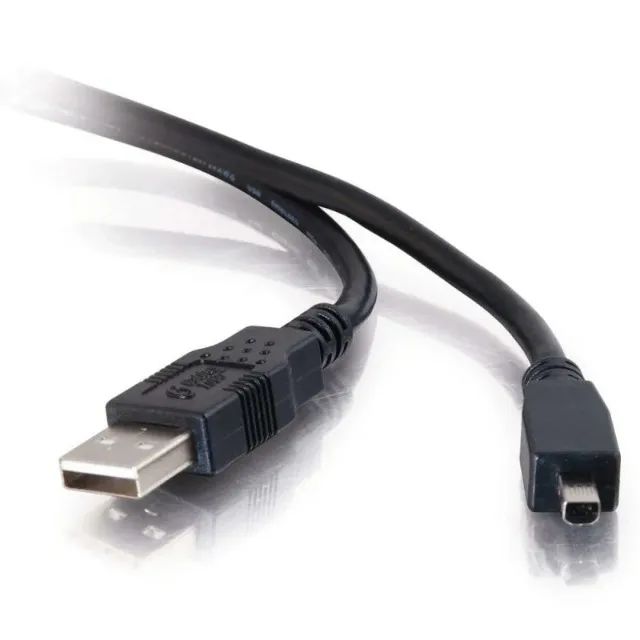 Cabo Usb Extensor 2.0 Am X Mini 4 Pin M 1,80m Preto - Clone