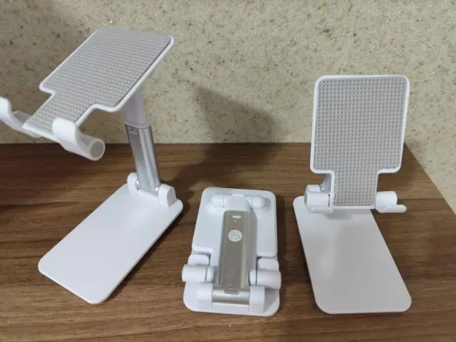 Suporte Mesa Para Celular Ajustável Articulado Tablet, Smartphone (Branco) - Foto 5