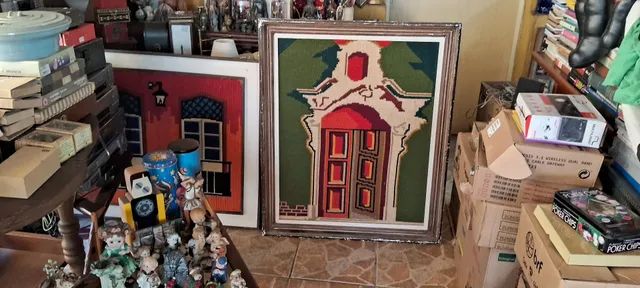 Belíssimos e Antigos Quadros em Tapeçaria Lã 350 cada - Foto 4