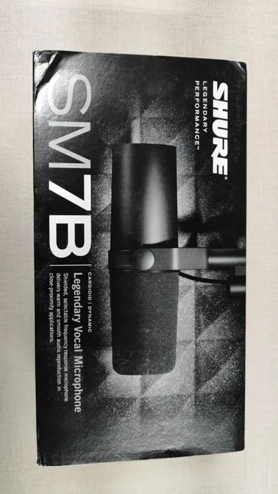 Microfone Shure Sm7b Dinâmico Vocal Para Estúdio Podcast - Foto 5