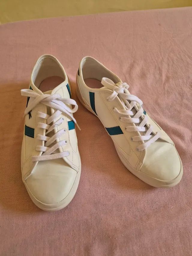 Tênis Lacoste sideline feminino branco.