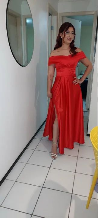Vestido de festa vermelho