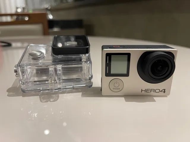 câmera gopro hero 4 silver com display touchscreen