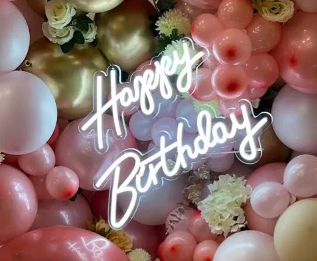 Happy birthday LED neon