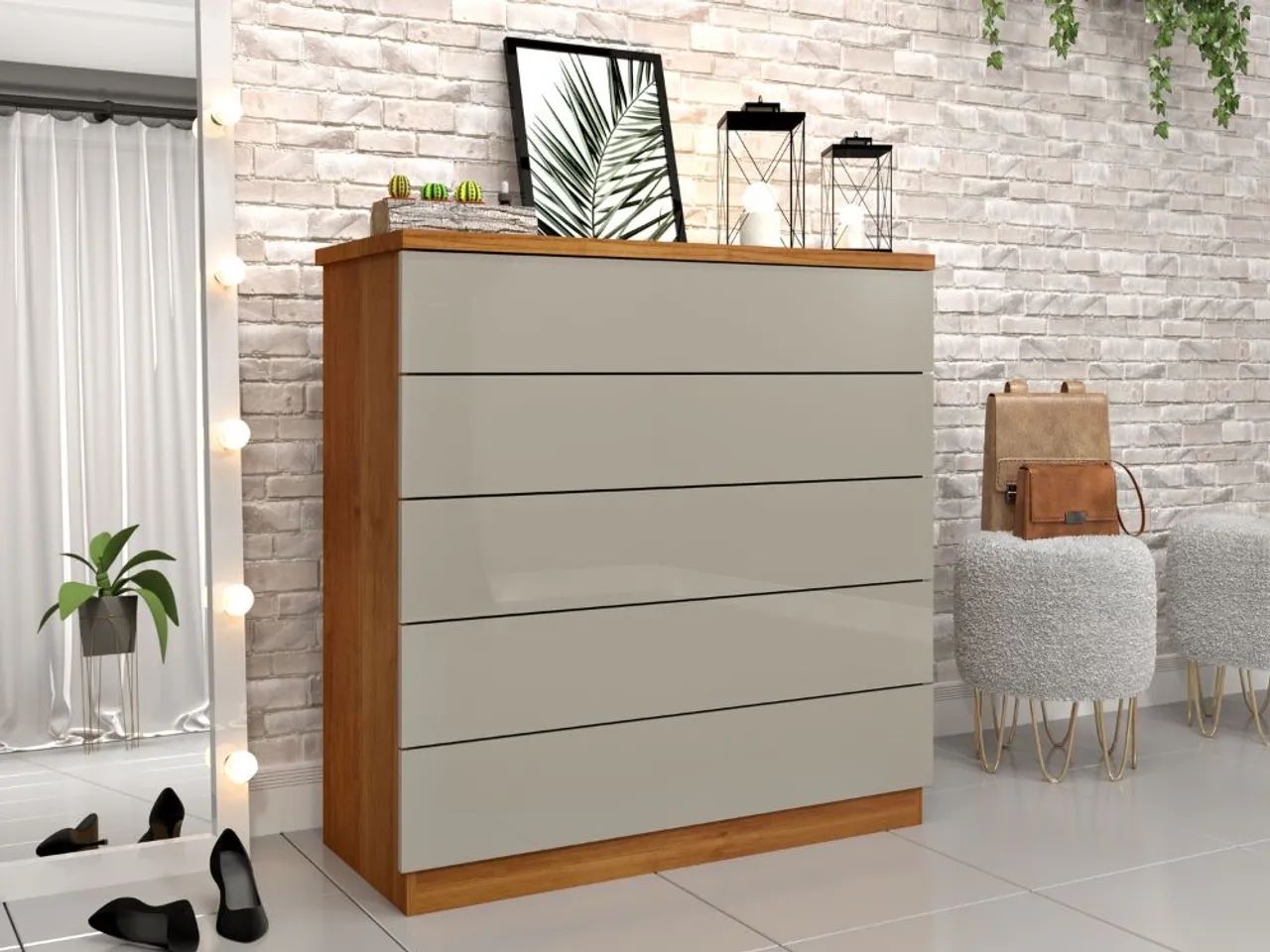 Cômoda Premium 5 Gavetas - Foto 3