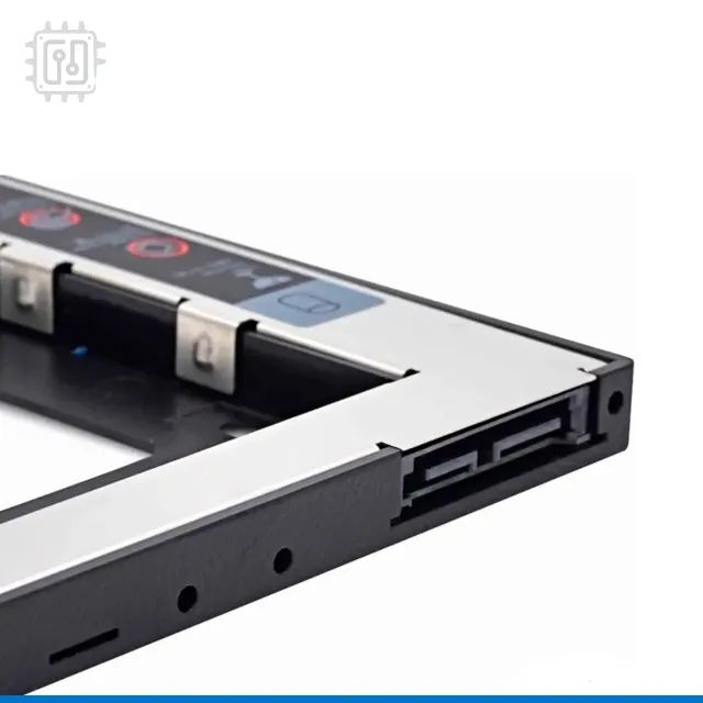 Adaptador Dvd Para Hd Ssd Notebook Drive Caddy 12,7mm Sata - Foto 3