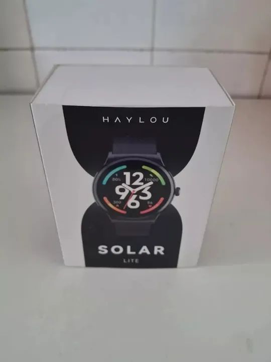 Relogio Smart Smartwatch Haylou Solar Lite Android Ios Azul Escuro - Novo Loja Coimbra - Foto 3