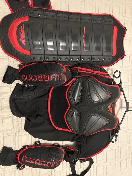 Conjunto Roupa Trilha - Protetor de Peito Fly Racing - Tamanho M