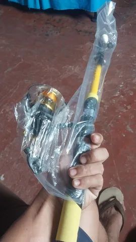Vara de pescar promoção  100 vai completa chumbada anzol. - Foto 6
