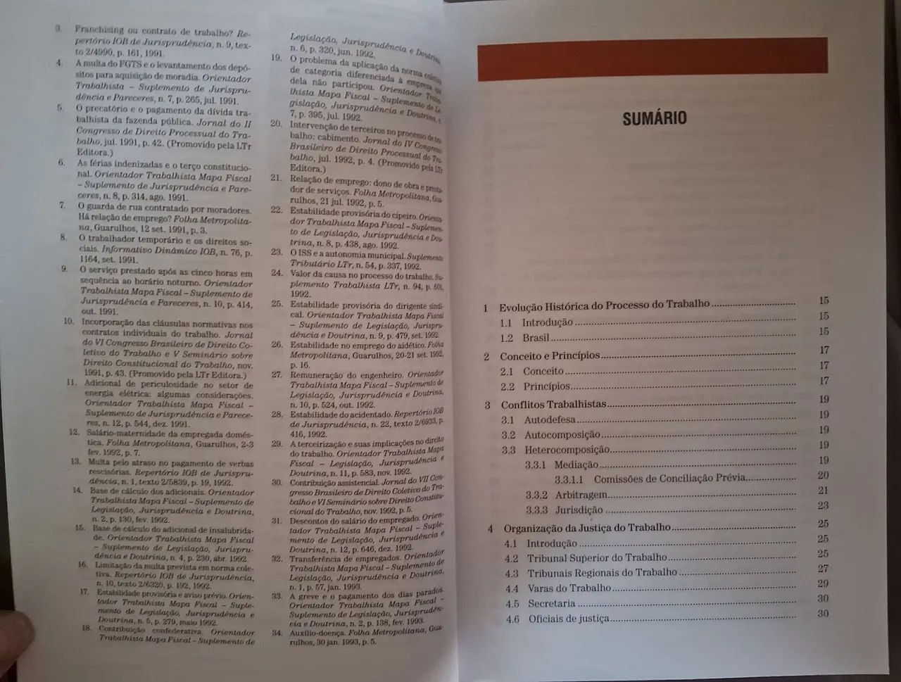 Vendo livro de Direito Processual do Trabalho - 22ª Edição do renomado autor Sérgio Pinto  - Foto 2