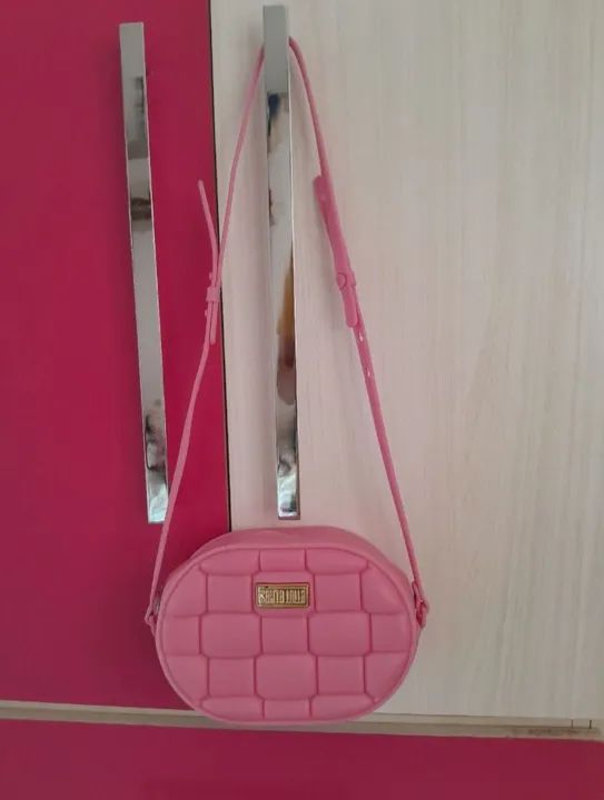 Bolsa Rosa de Ombro - Santa Lolla - Foto 3