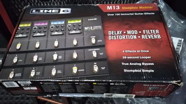 Pedaleira Line6 M13 zero na caixa fonte original - Instrumentos