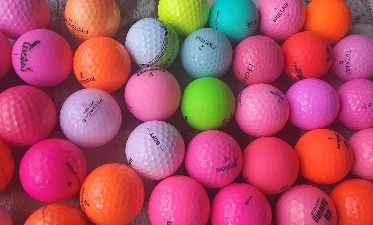 Bolas de Golfe Coloridas Valor Unitário 