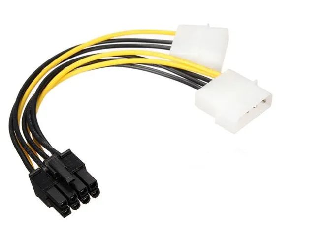 Cabo Adaptador Conversor 2x Molex P/ 8 Pinos Vga Pci-e