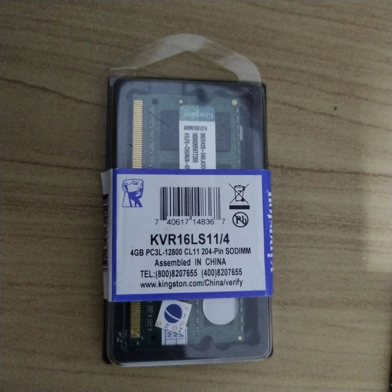 Memória RAM Kingston 8GB (2x4) DDR3 DDR3L SODIMM