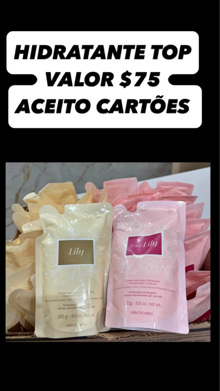 Hidratante Lily O Boticário