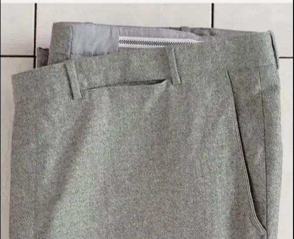 Calça Social masculina Cinza claro de cashmere italiana Loro Piana tamanho 54 - Foto 2