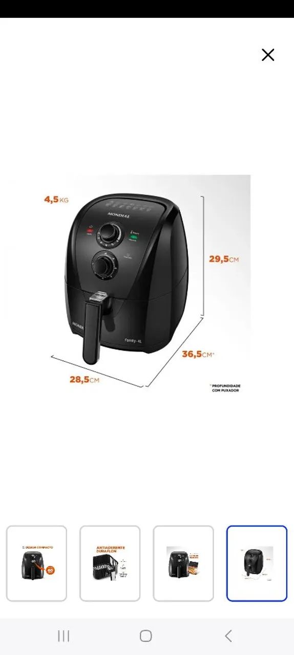 Ayr fryer mondial - Foto 6