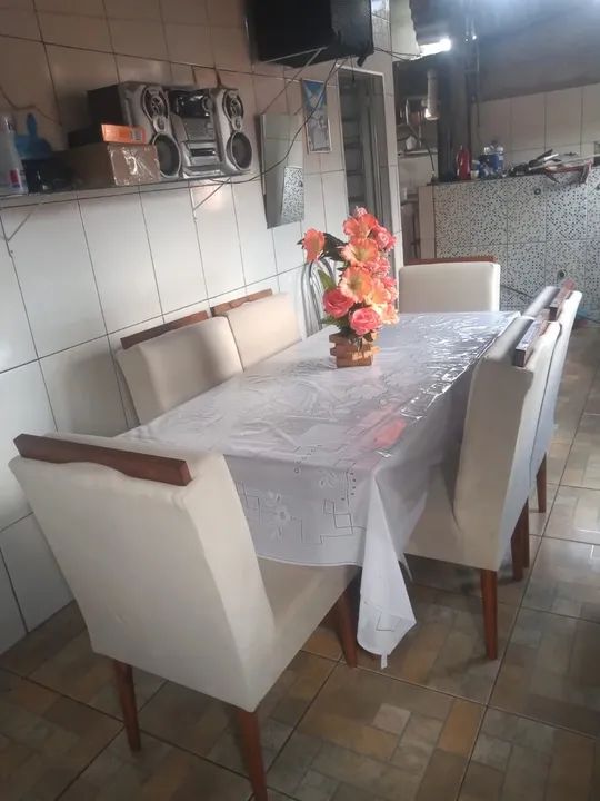 Conjunto de Cadeiras de Veludo Cinza - Foto 4