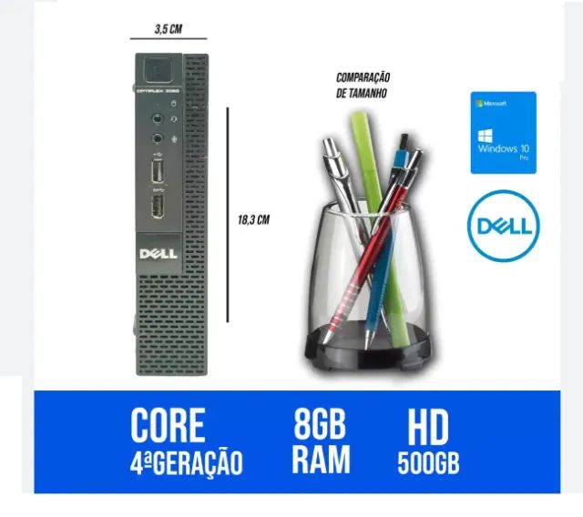 Mini PC Dell i3 - 4 Geração  - 08GB - HDD 500GB - APENAS R$ 549,00 - Leia Descrição - Foto 4
