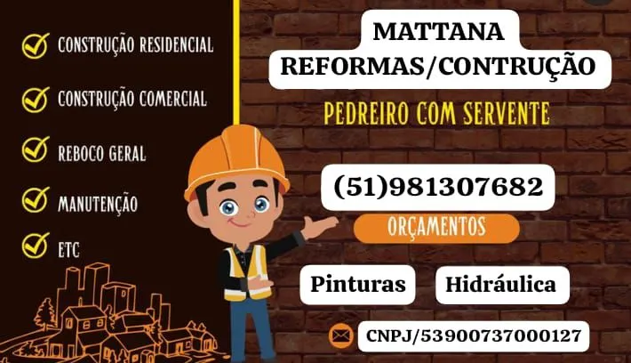 Pensou reformar construir chame já e vamos fazer um orçamento