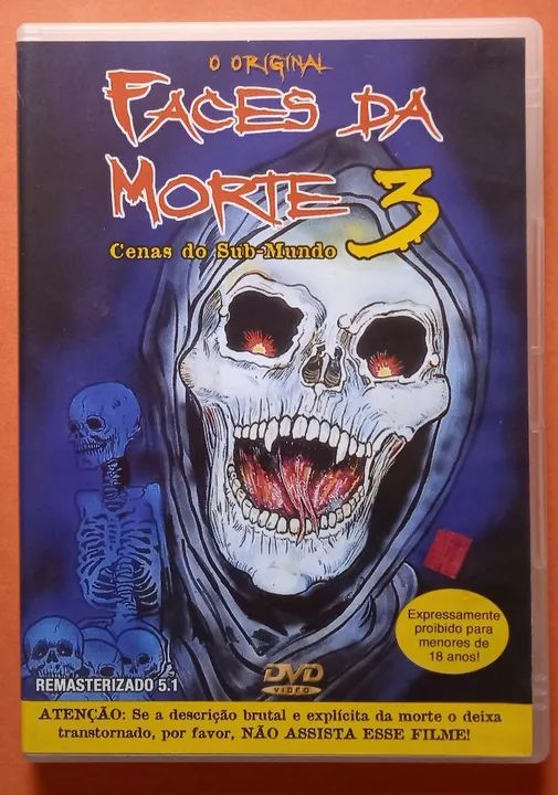 Dvd Faces da Morte 3 - CDs, DVDs etc - Pilarzinho, Curitiba