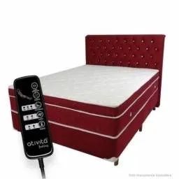 Cama casal+ box bau+ cabeceira promoção