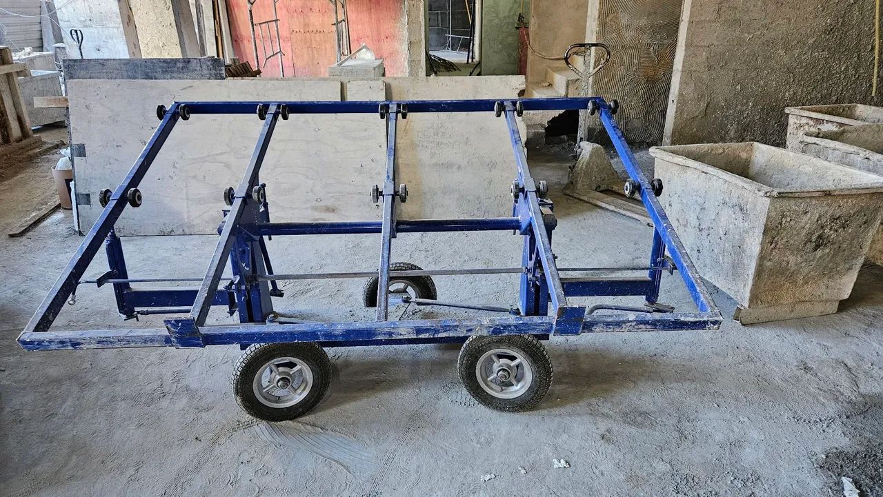 Carrinho de transporte de chapas de granito/mármore - Quase novo!