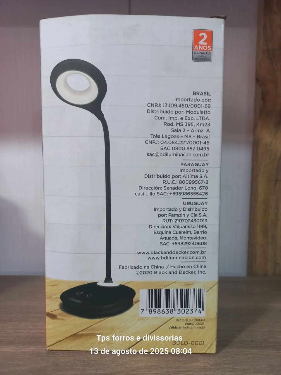 Luminária de Mesa Touch LED Black+Decker - Foto 4