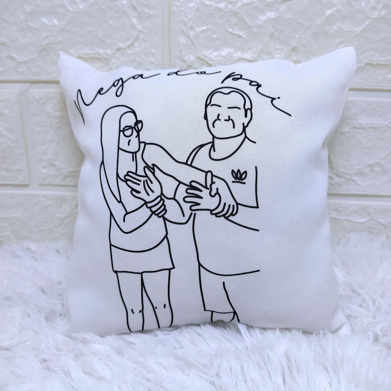 Almofada Personalizada + Arte Digital De Caricatura 