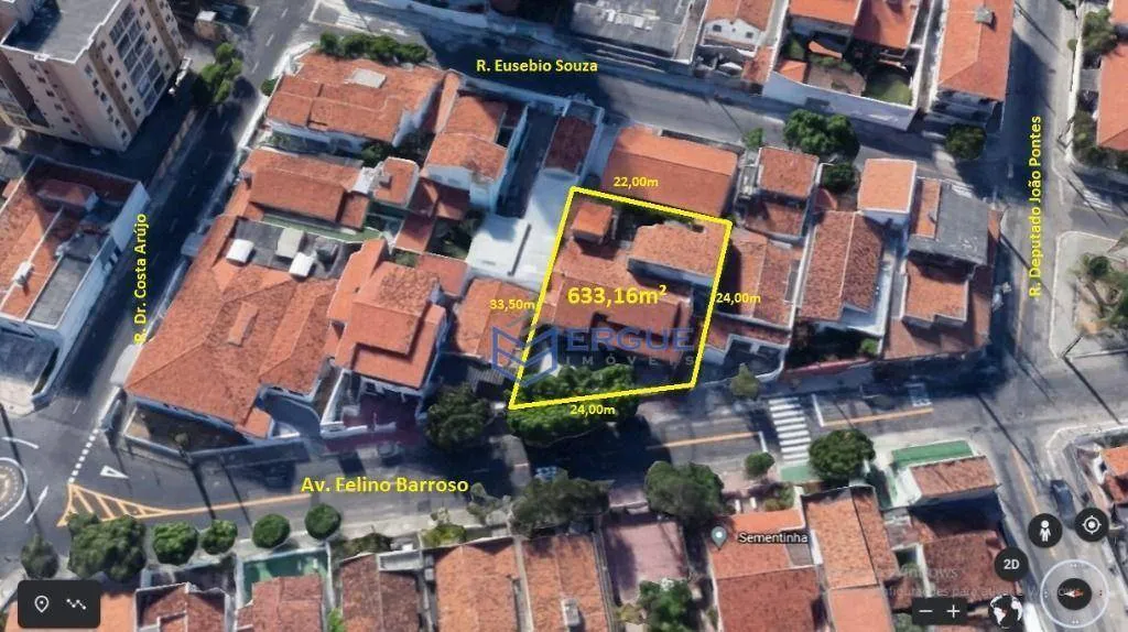 Terreno à venda, 633 m² por R$ 1.200.000,00 - Fátima - Fortaleza/CE