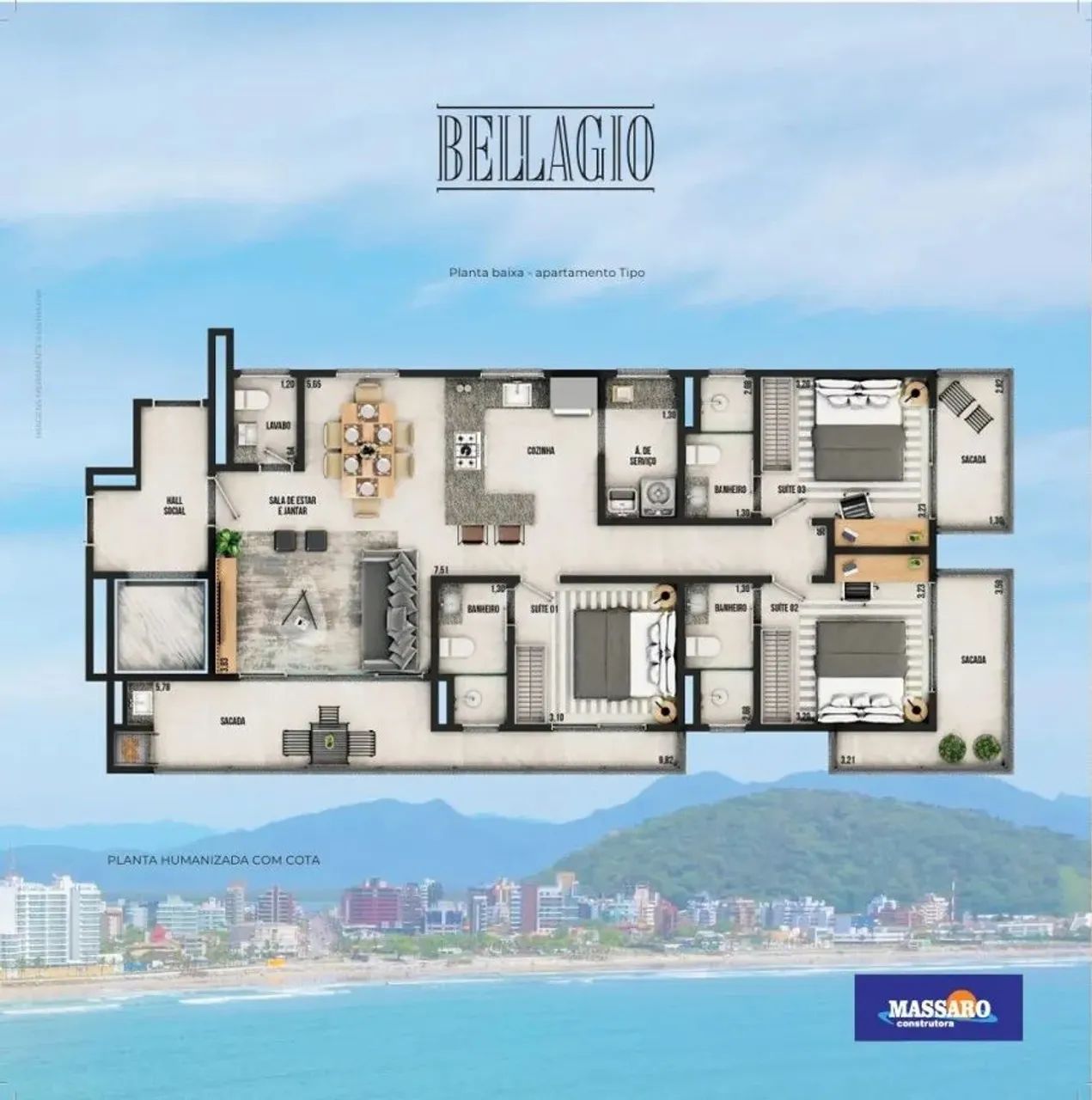 Apartamento para Venda em Guaratuba, Centro, 3 dormitórios, 3 suítes, 2 banheiros, 2 vagas - Foto 5