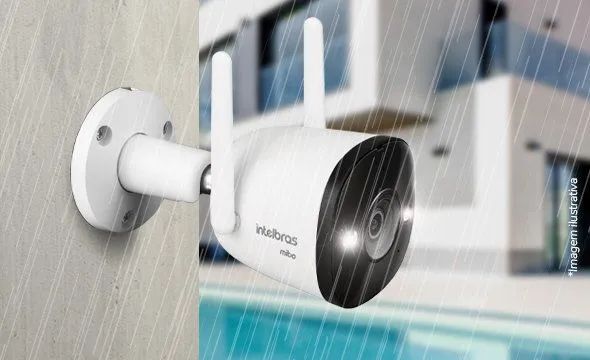 Câmera Externa Inteligente Wi-Fi Full HD Intelbras Mibo - Foto 5