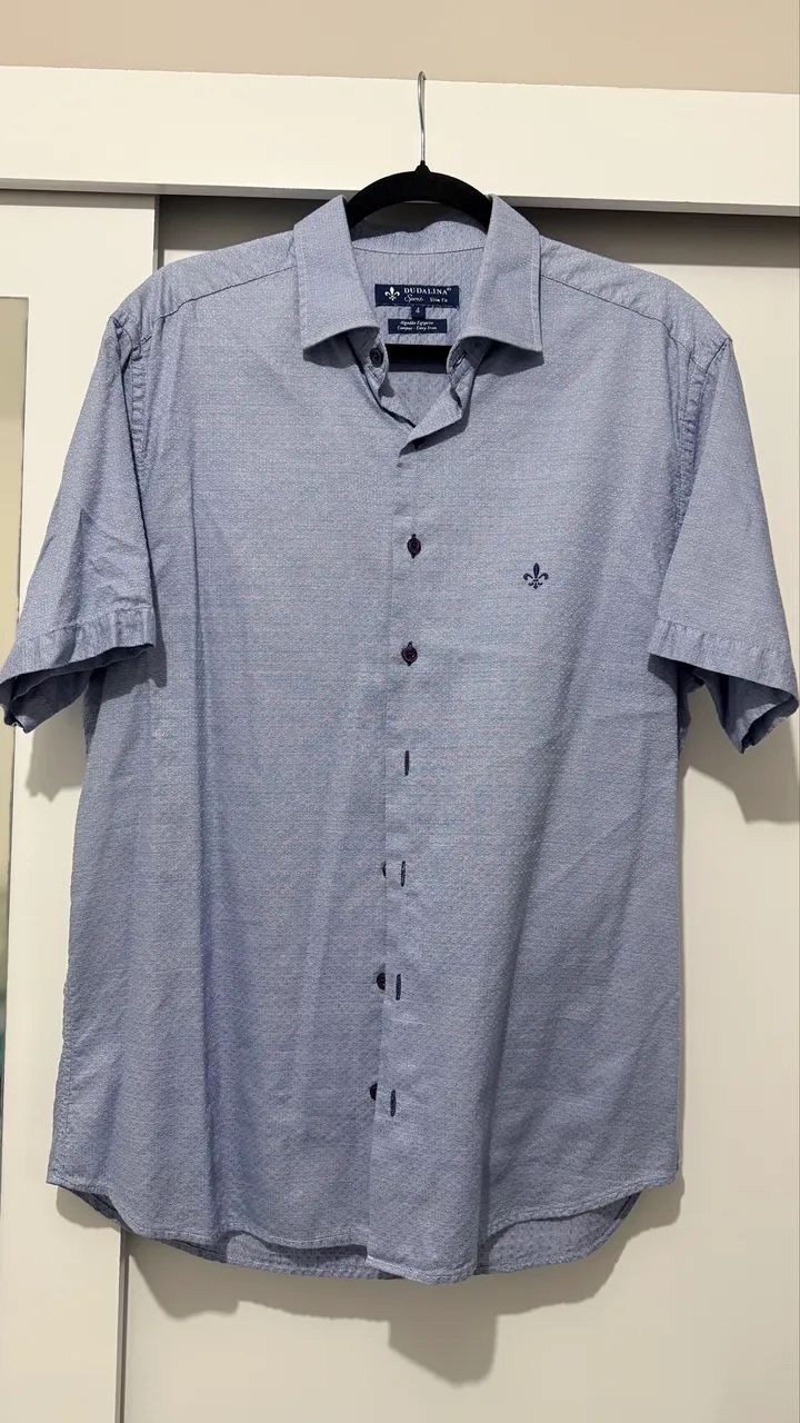 Camisa Dudalina masculina manga curta Tamanho 4 - Foto 2