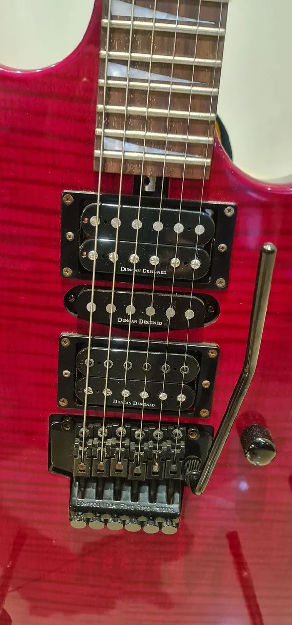 Guitarra Washburn X-Series Vermelha Flamed - Upgrade Seymour