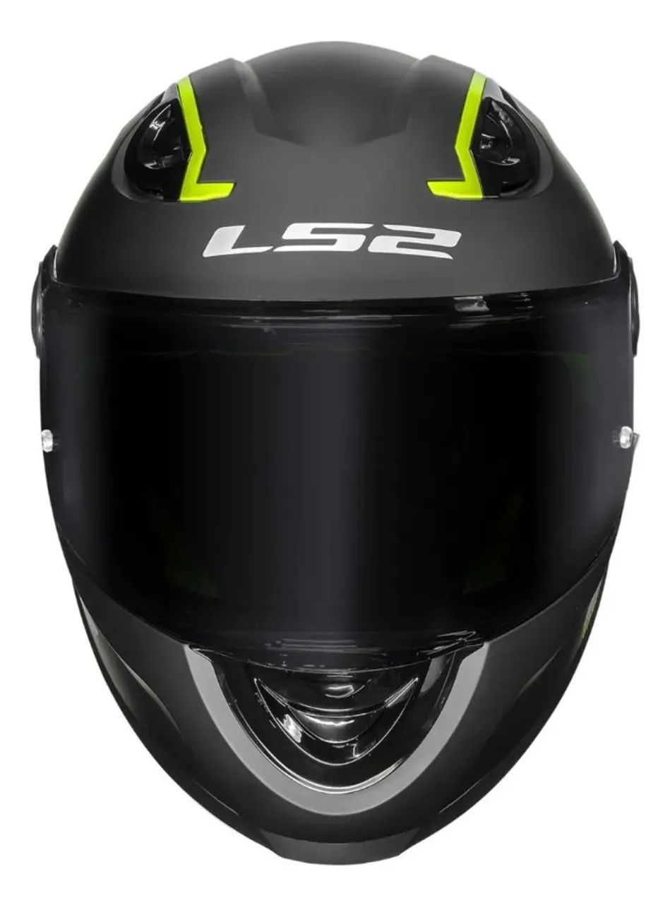 Capacete Ls2 Infantil Ff812 Monocolor Preto Fosco - Foto 2