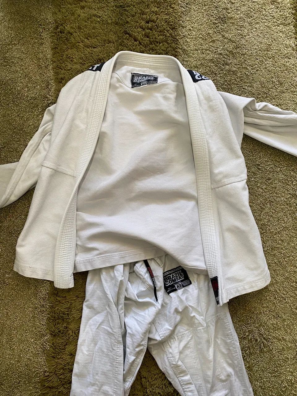 kimono brazil combat branco tamanho a2 - Foto 4