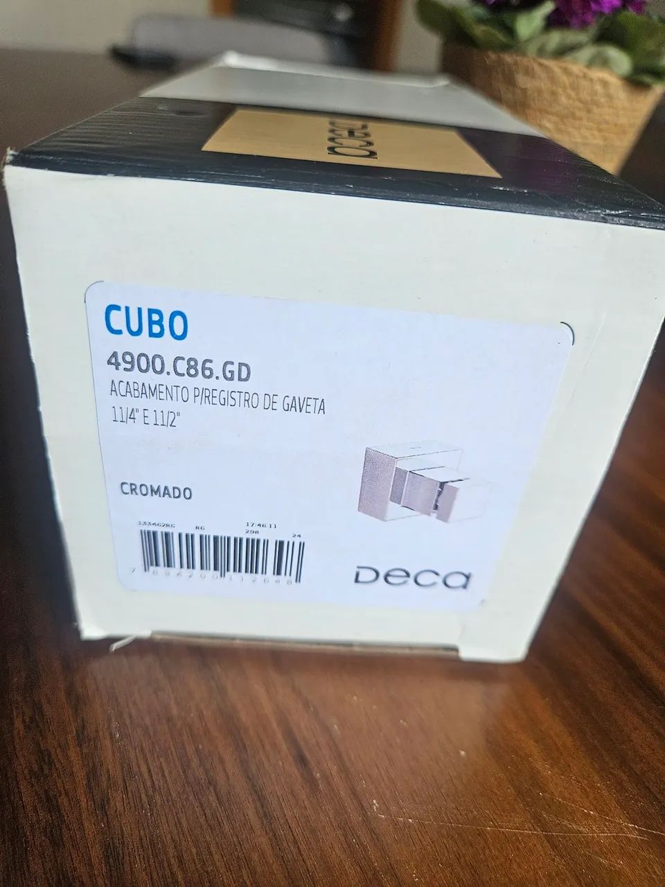 Cubo Deca Drawer Valve Trim in Chrome, 1/2" and 3/4"64717213158786123