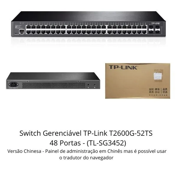 Switch TP-LINK TL-SG3452 T2600G-52TS