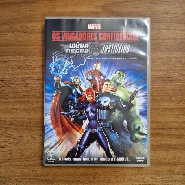 Animação DVD Os Vingadores Confidencial Viúva Negra e Justiceiro - Foto 2
