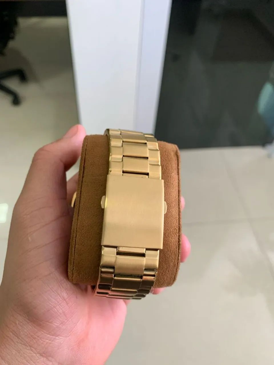 Relógio Diesel Masculino Dourado - Foto 2